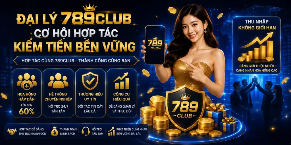 Đại Lý 789CLUB - Hỗ Trợ Toàn Diện Dành Cho Đối Tác Mới Đại lý 789CLUB là cơ hội hợp tác kiếm tiền bền vững