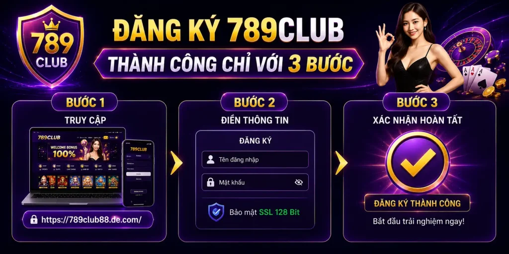 Hướng đăng ký 789CLUB chỉ với 3 bước