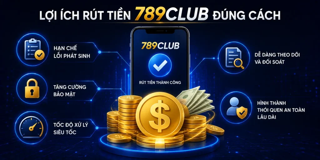 Rút Tiền 789CLUB - Thực Hiện Nhanh, An Toàn Cho Người Mới Lợi ích của việc thực hiện rút tiền 789CLUB đúng cách