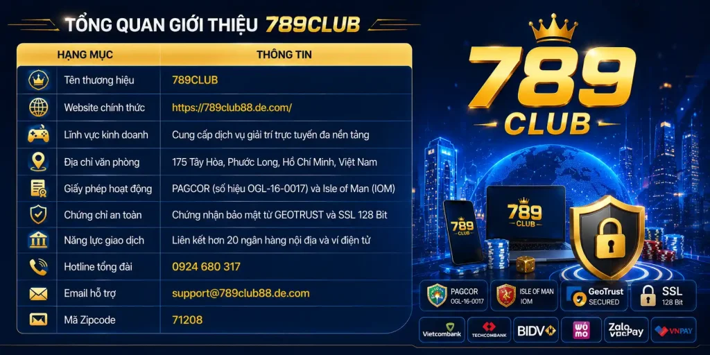Giới Thiệu 789CLUB - Điểm Đến Giải Trí Hấp Dẫn Mỗi Ngày Tổng quan giới thiệu 789CLUB